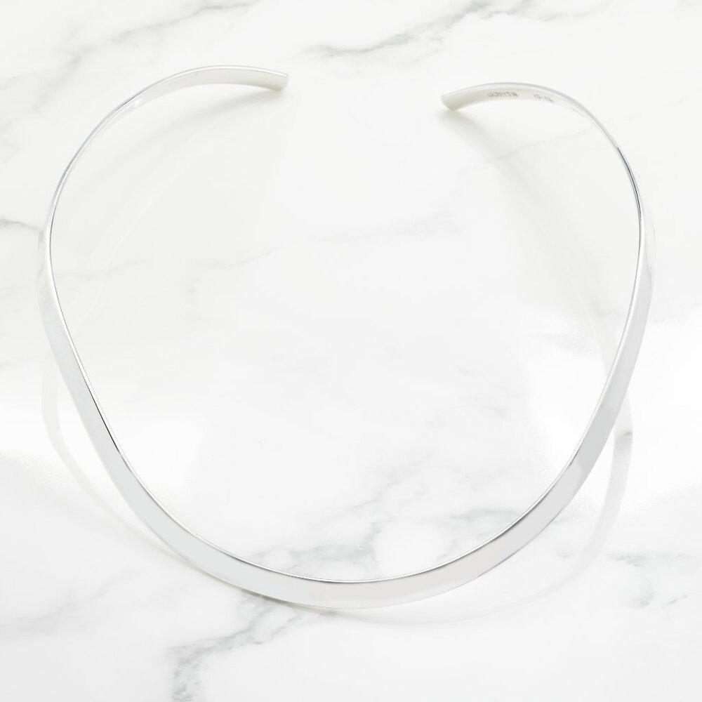 Fine Silver Choker Necklace